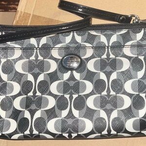 Coach Monochrome Signature Wristlet